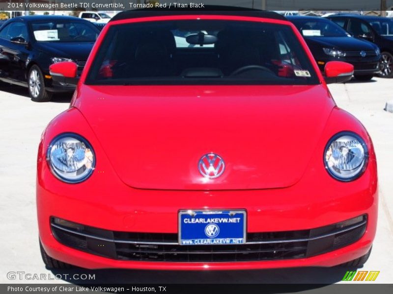 Tornado Red / Titan Black 2014 Volkswagen Beetle TDI Convertible