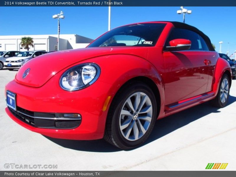 Tornado Red / Titan Black 2014 Volkswagen Beetle TDI Convertible