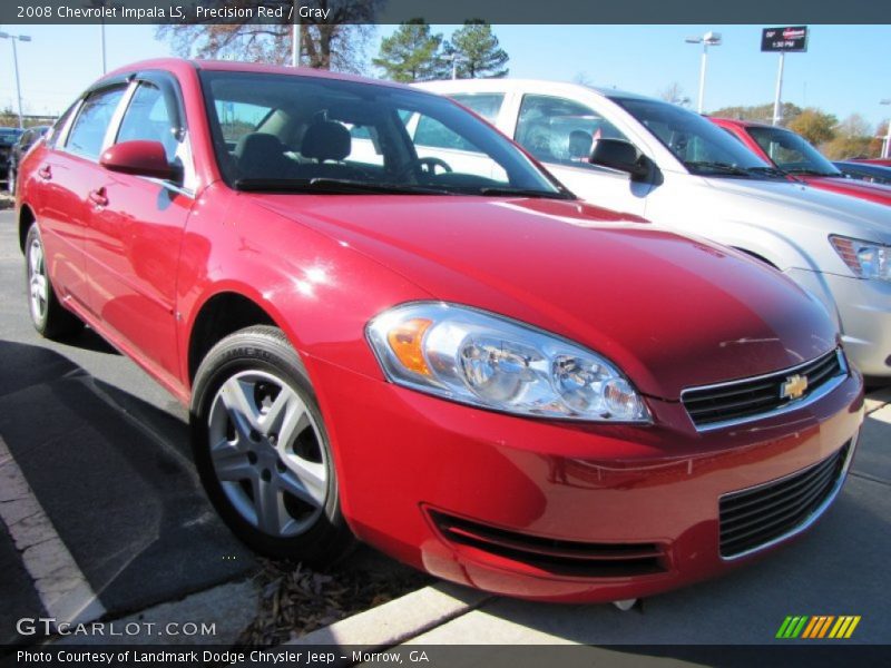 Precision Red / Gray 2008 Chevrolet Impala LS