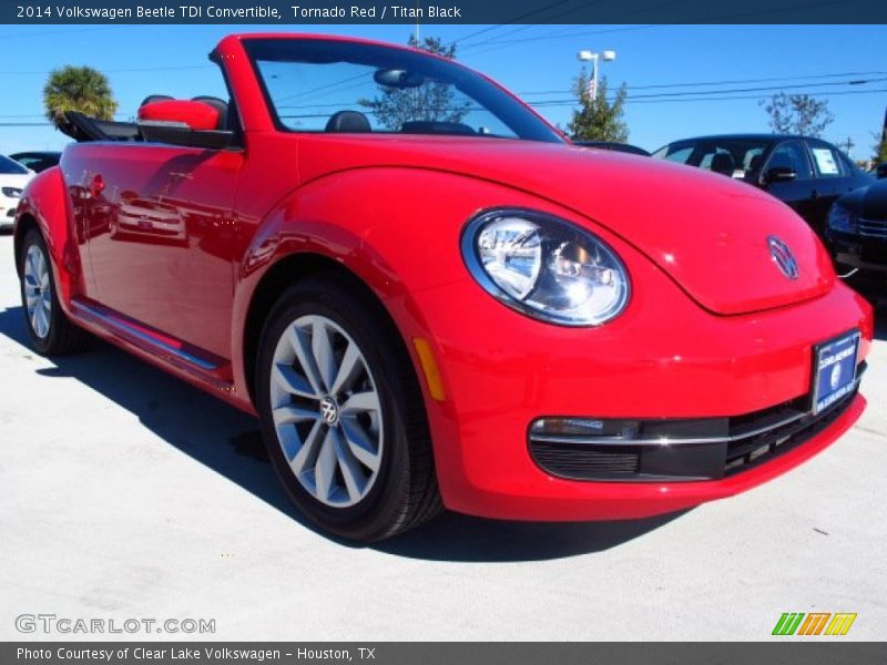Tornado Red / Titan Black 2014 Volkswagen Beetle TDI Convertible