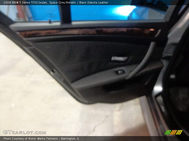 Space Grey Metallic / Black Dakota Leather 2008 BMW 5 Series 550i Sedan