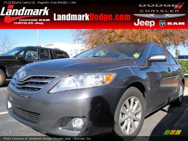 Magnetic Gray Metallic / Ash 2011 Toyota Camry LE