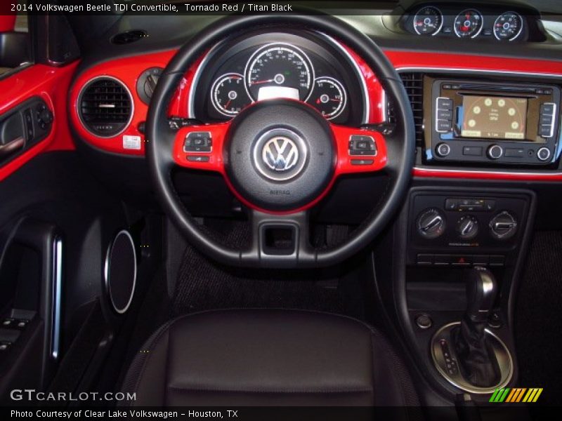 Tornado Red / Titan Black 2014 Volkswagen Beetle TDI Convertible
