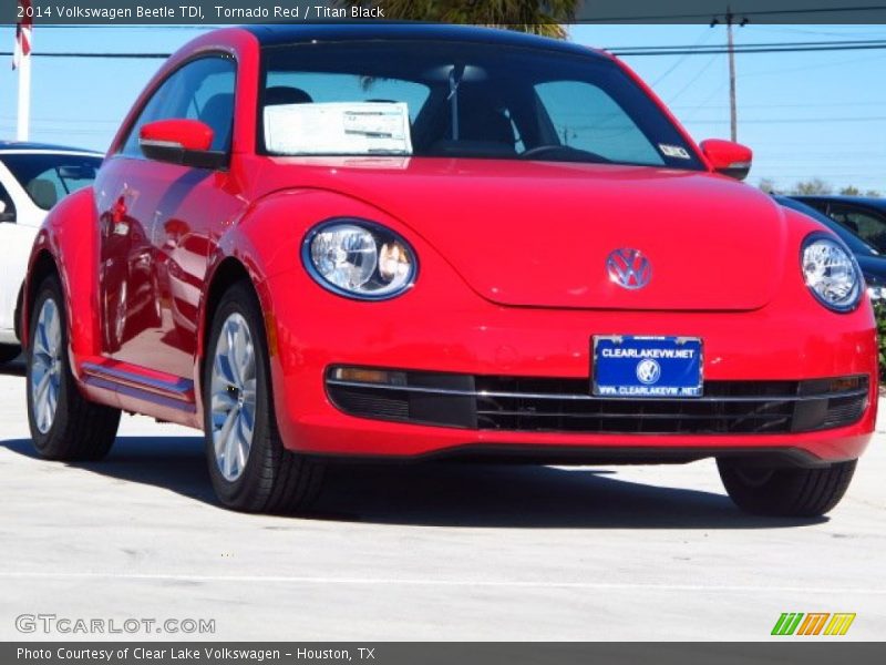 Tornado Red / Titan Black 2014 Volkswagen Beetle TDI