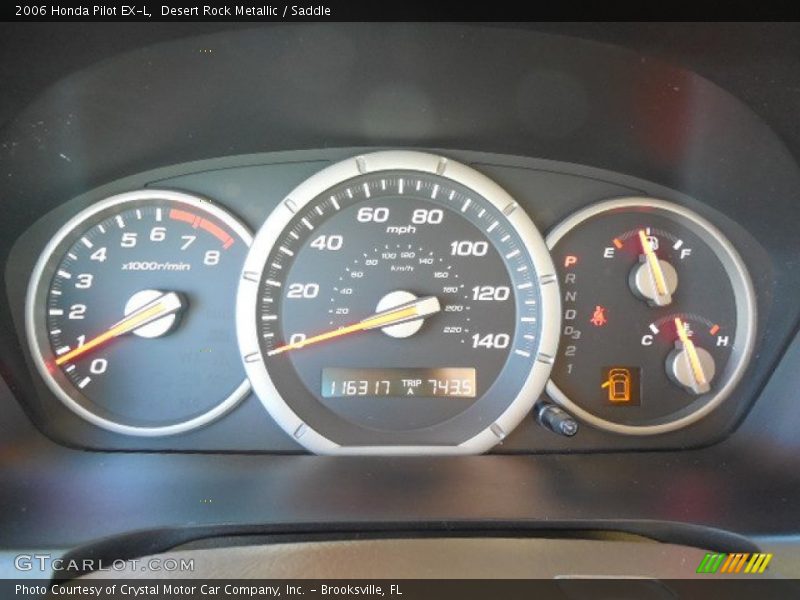  2006 Pilot EX-L EX-L Gauges