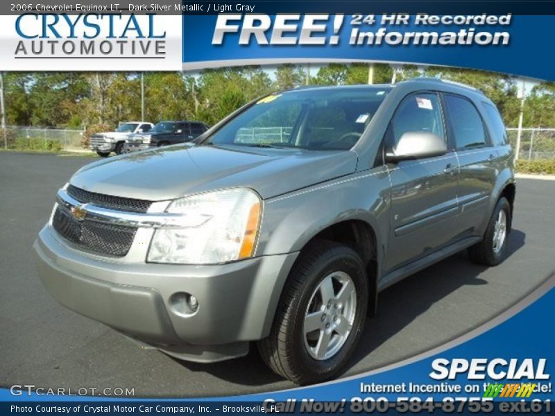 Dark Silver Metallic / Light Gray 2006 Chevrolet Equinox LT