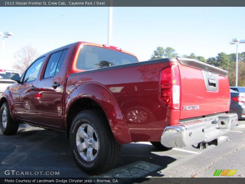 Cayenne Red / Steel 2013 Nissan Frontier SL Crew Cab