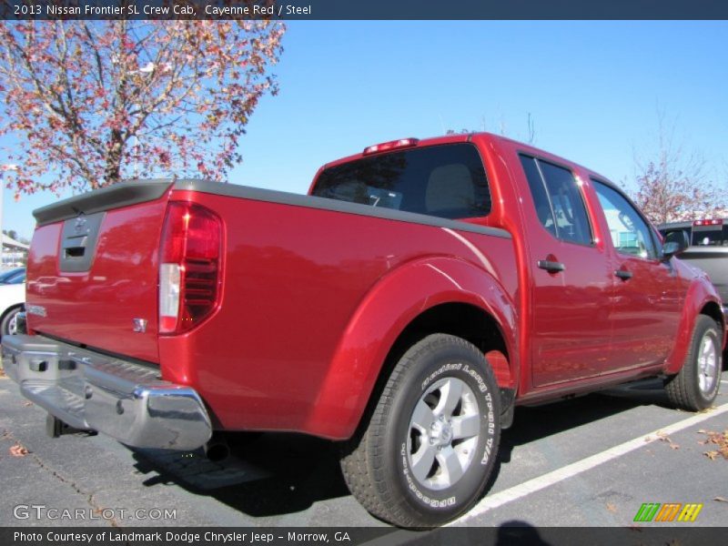 Cayenne Red / Steel 2013 Nissan Frontier SL Crew Cab
