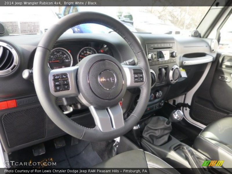 Bright White / Black 2014 Jeep Wrangler Rubicon 4x4