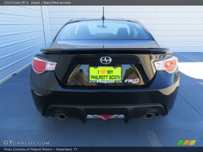 Raven / Black/Red Accents 2014 Scion FR-S