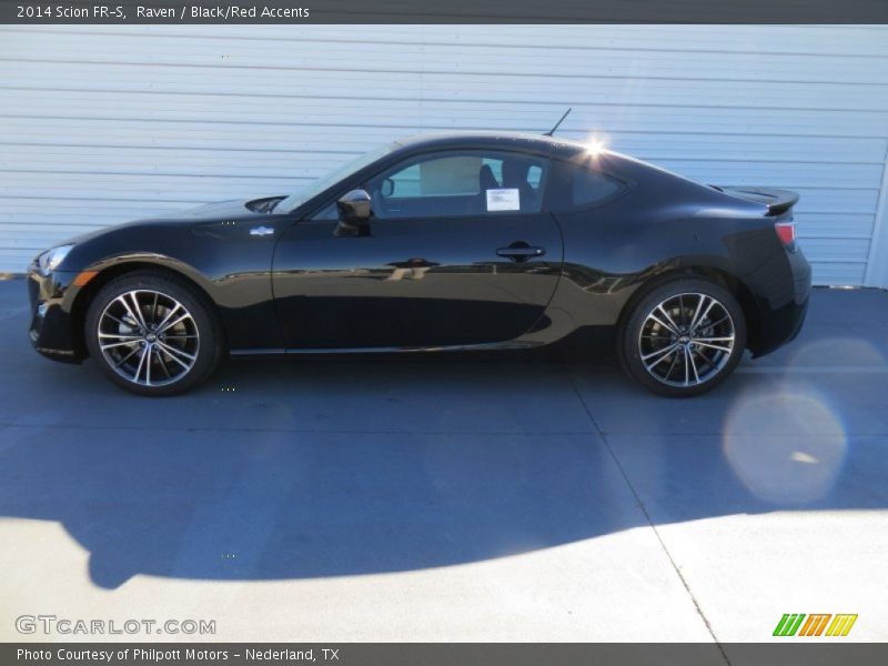 Raven / Black/Red Accents 2014 Scion FR-S