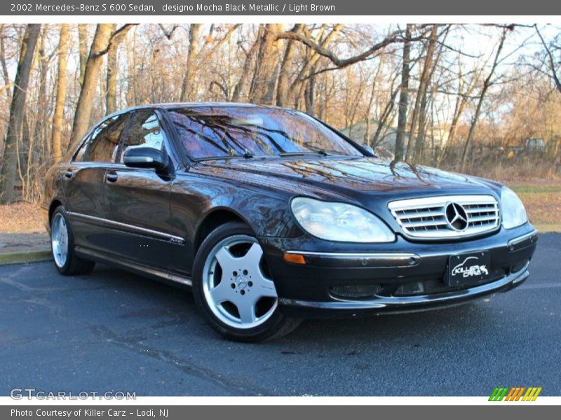 designo Mocha Black Metallic / Light Brown 2002 Mercedes-Benz S 600 Sedan