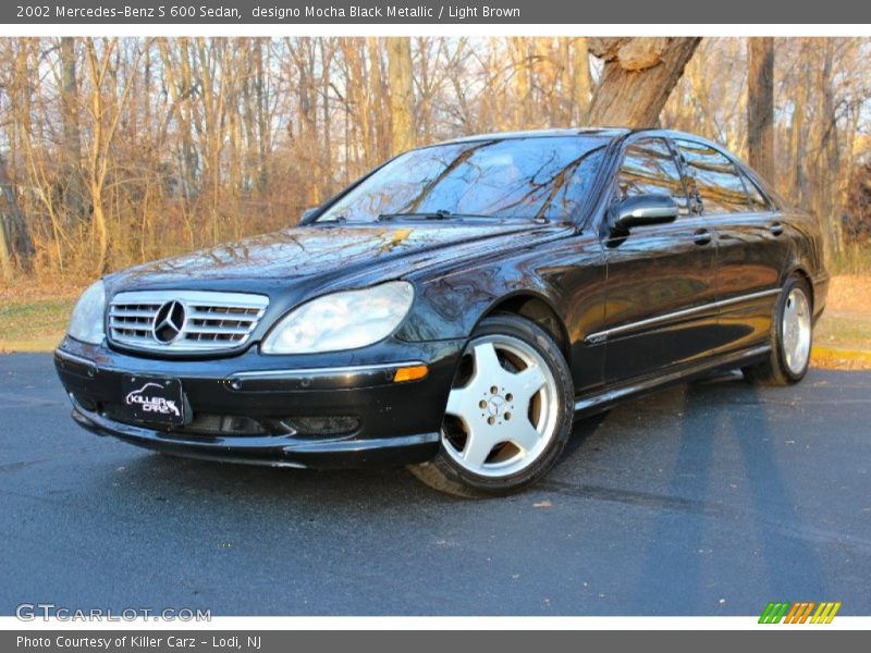 designo Mocha Black Metallic / Light Brown 2002 Mercedes-Benz S 600 Sedan