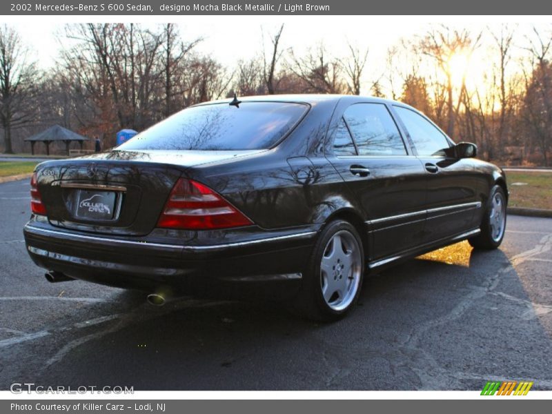 designo Mocha Black Metallic / Light Brown 2002 Mercedes-Benz S 600 Sedan