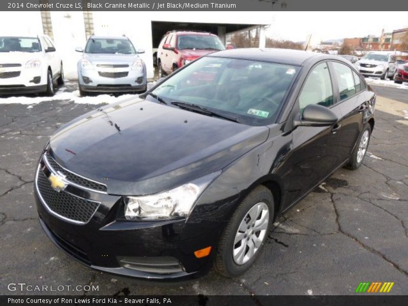 Black Granite Metallic / Jet Black/Medium Titanium 2014 Chevrolet Cruze LS