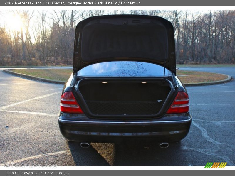 designo Mocha Black Metallic / Light Brown 2002 Mercedes-Benz S 600 Sedan