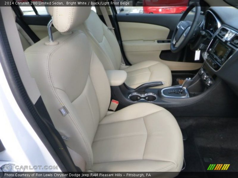 Bright White / Black/Light Frost Beige 2014 Chrysler 200 Limited Sedan