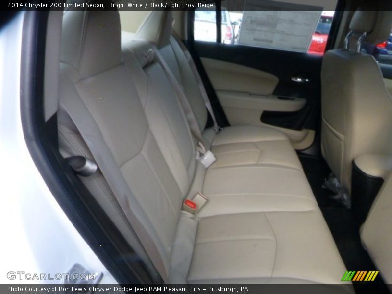 Bright White / Black/Light Frost Beige 2014 Chrysler 200 Limited Sedan