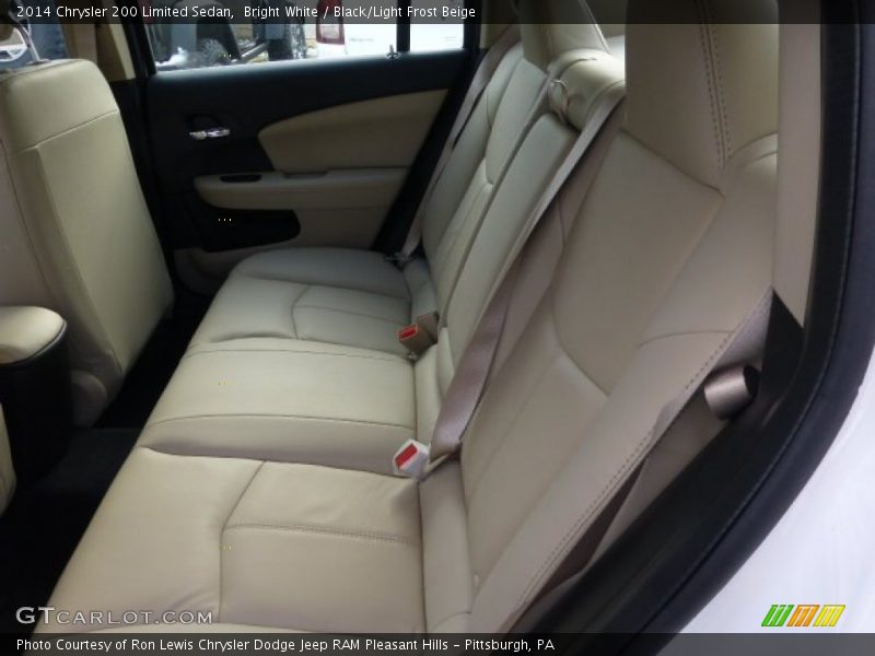 Bright White / Black/Light Frost Beige 2014 Chrysler 200 Limited Sedan