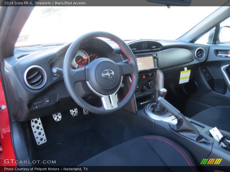 Black/Red Accents Interior - 2014 FR-S  