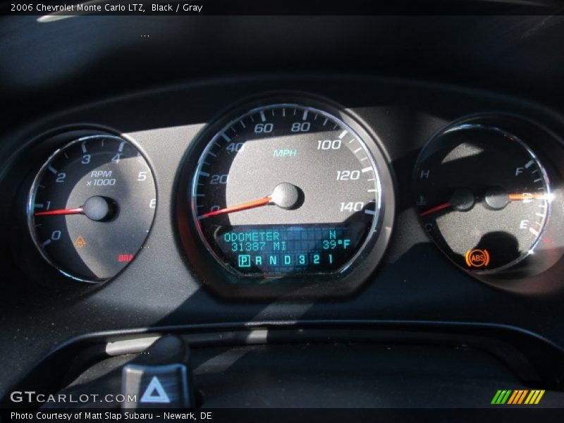 Black / Gray 2006 Chevrolet Monte Carlo LTZ