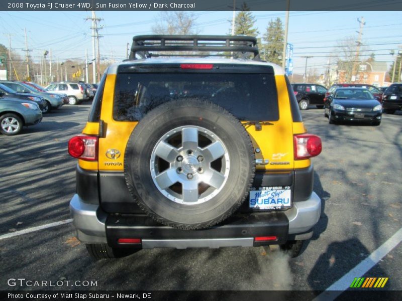 Sun Fusion Yellow / Dark Charcoal 2008 Toyota FJ Cruiser 4WD