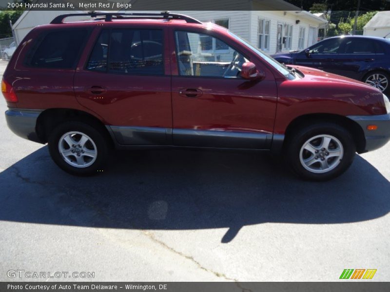Merlot Red / Beige 2004 Hyundai Santa Fe