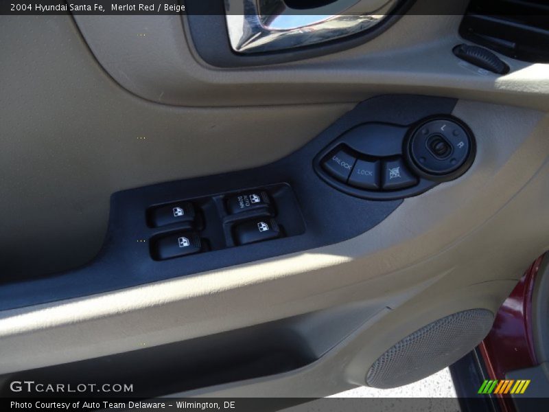 Merlot Red / Beige 2004 Hyundai Santa Fe