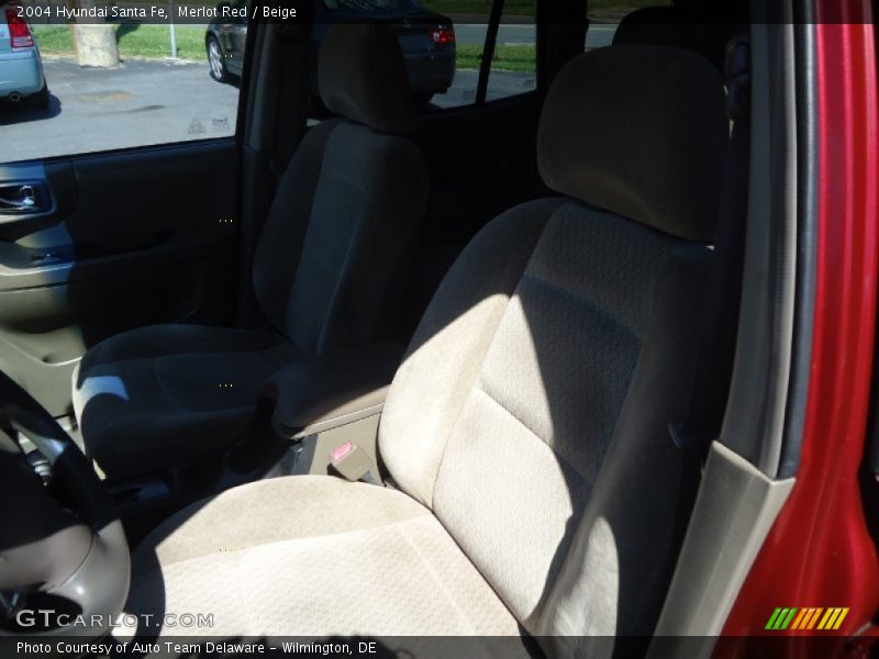 Merlot Red / Beige 2004 Hyundai Santa Fe