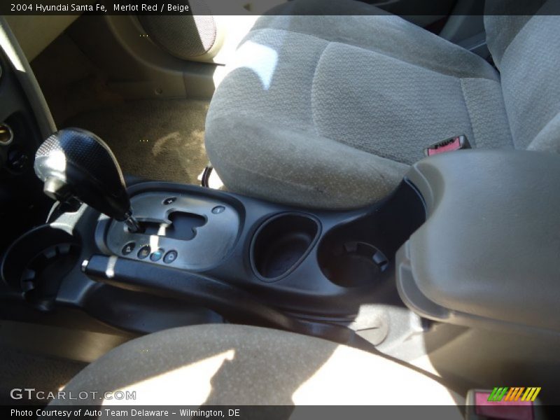 Merlot Red / Beige 2004 Hyundai Santa Fe