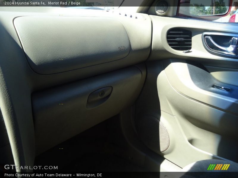 Merlot Red / Beige 2004 Hyundai Santa Fe
