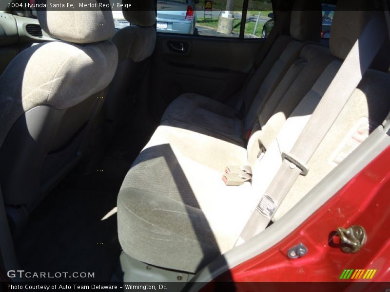 Merlot Red / Beige 2004 Hyundai Santa Fe
