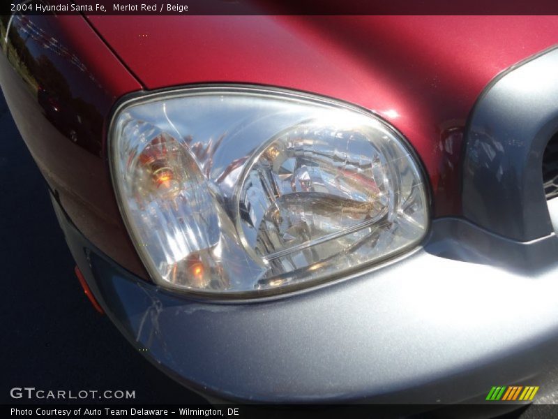 Merlot Red / Beige 2004 Hyundai Santa Fe