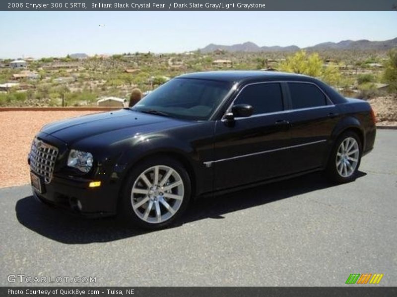 Brilliant Black Crystal Pearl / Dark Slate Gray/Light Graystone 2006 Chrysler 300 C SRT8