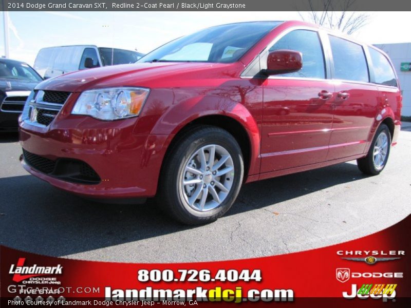 Redline 2-Coat Pearl / Black/Light Graystone 2014 Dodge Grand Caravan SXT