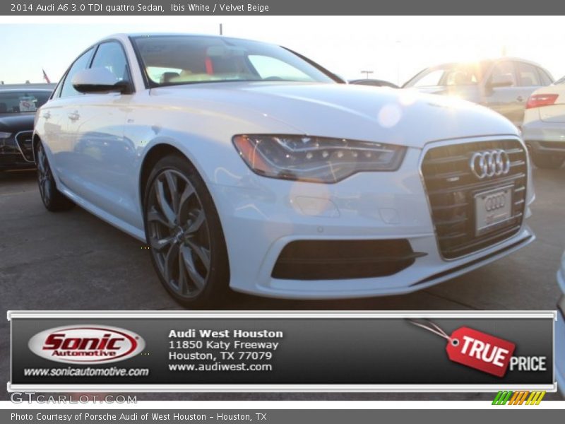 Ibis White / Velvet Beige 2014 Audi A6 3.0 TDI quattro Sedan