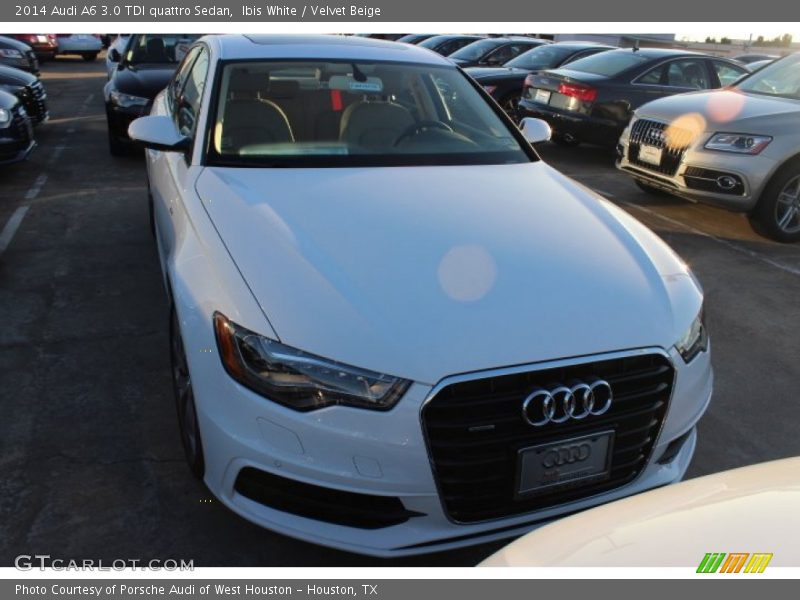 Ibis White / Velvet Beige 2014 Audi A6 3.0 TDI quattro Sedan