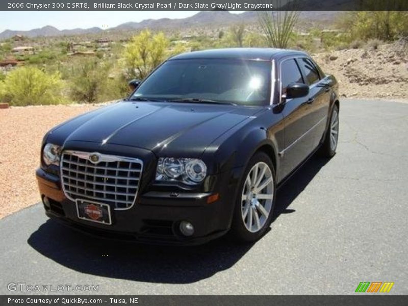 Brilliant Black Crystal Pearl / Dark Slate Gray/Light Graystone 2006 Chrysler 300 C SRT8