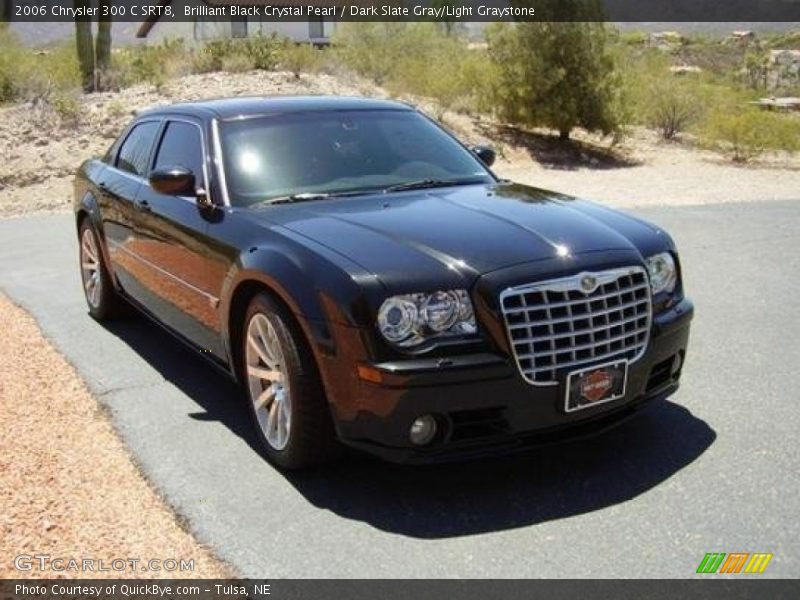 Brilliant Black Crystal Pearl / Dark Slate Gray/Light Graystone 2006 Chrysler 300 C SRT8