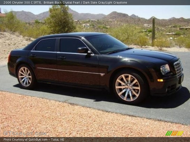 Brilliant Black Crystal Pearl / Dark Slate Gray/Light Graystone 2006 Chrysler 300 C SRT8