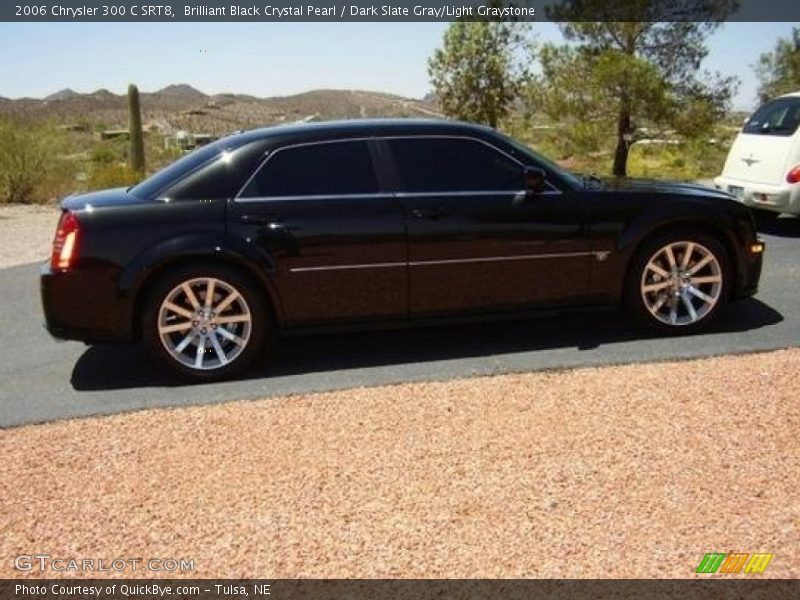 Brilliant Black Crystal Pearl / Dark Slate Gray/Light Graystone 2006 Chrysler 300 C SRT8