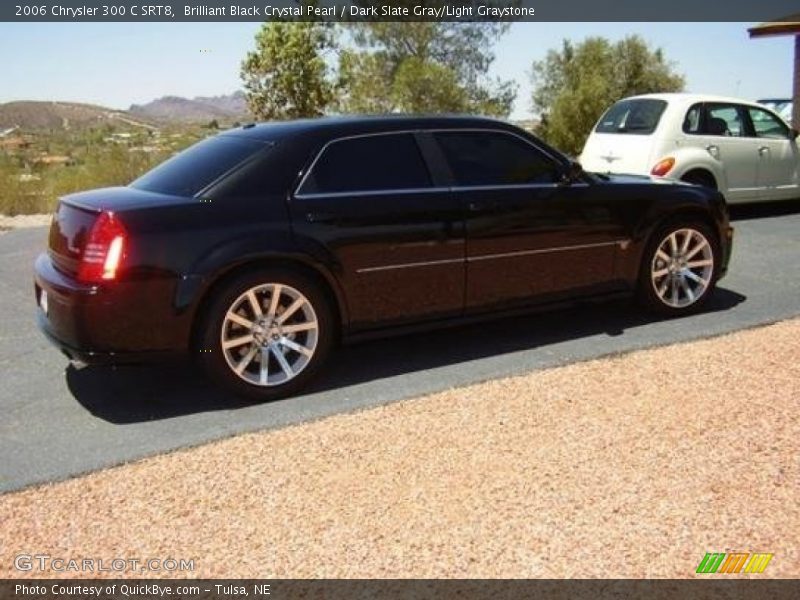 Brilliant Black Crystal Pearl / Dark Slate Gray/Light Graystone 2006 Chrysler 300 C SRT8