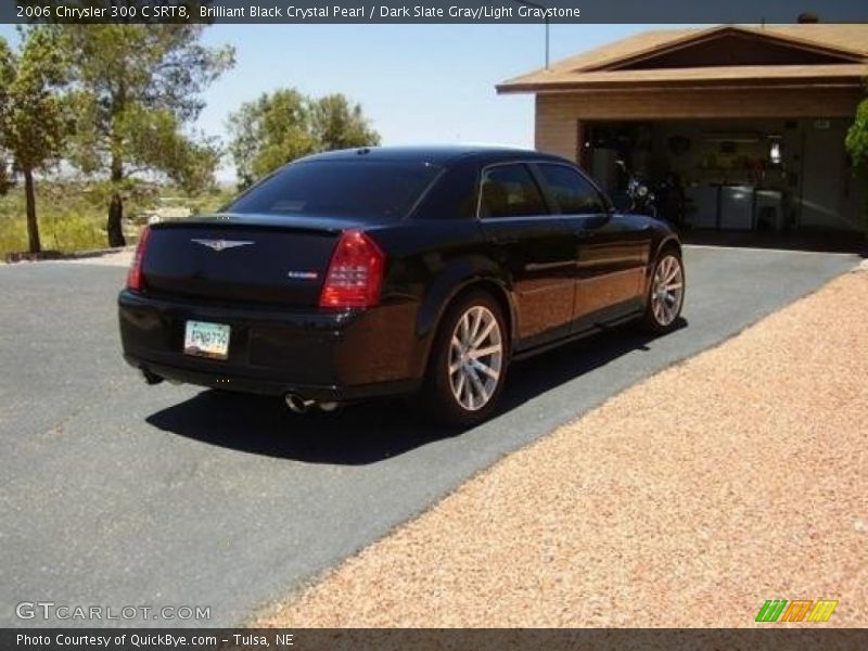 Brilliant Black Crystal Pearl / Dark Slate Gray/Light Graystone 2006 Chrysler 300 C SRT8