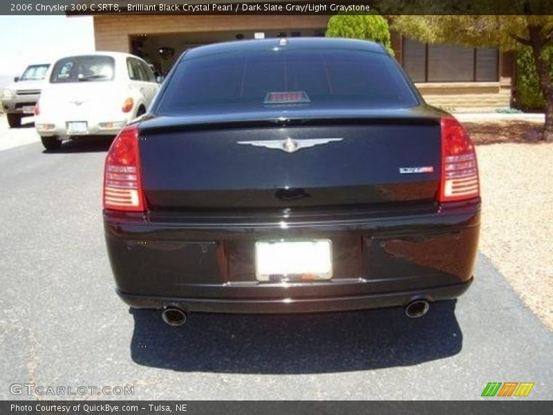 Brilliant Black Crystal Pearl / Dark Slate Gray/Light Graystone 2006 Chrysler 300 C SRT8