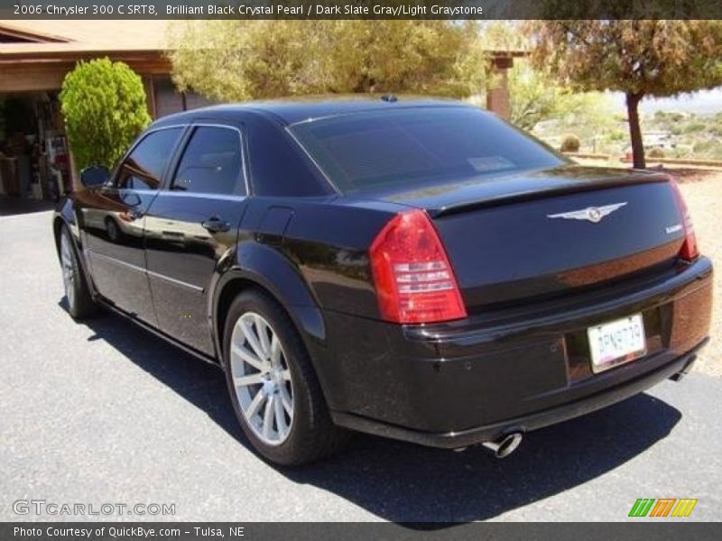 Brilliant Black Crystal Pearl / Dark Slate Gray/Light Graystone 2006 Chrysler 300 C SRT8