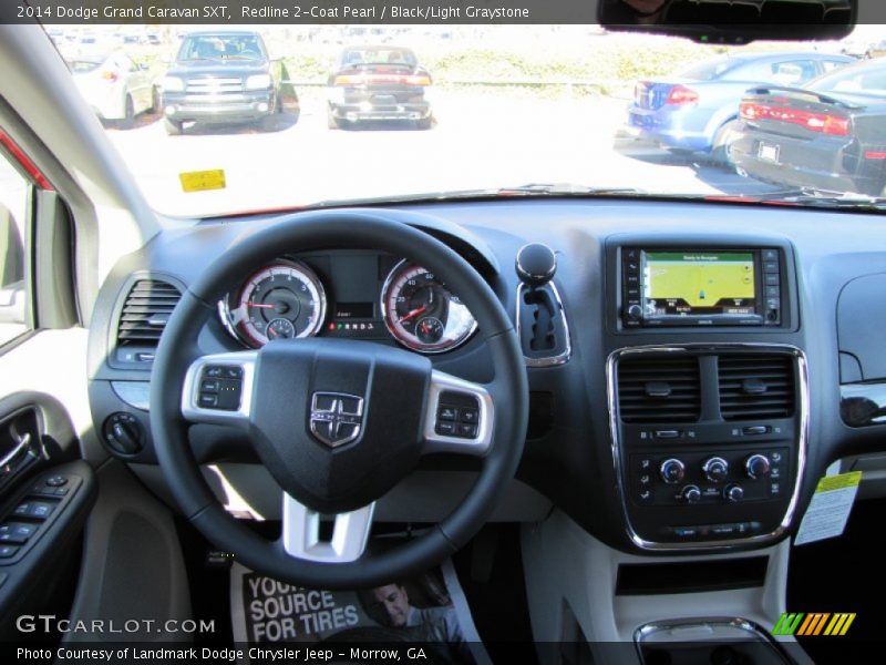 Redline 2-Coat Pearl / Black/Light Graystone 2014 Dodge Grand Caravan SXT