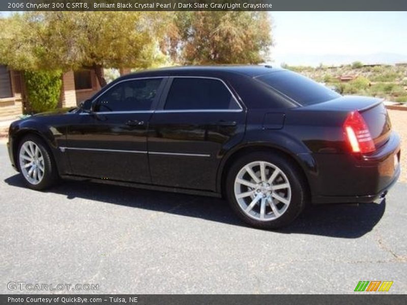 Brilliant Black Crystal Pearl / Dark Slate Gray/Light Graystone 2006 Chrysler 300 C SRT8