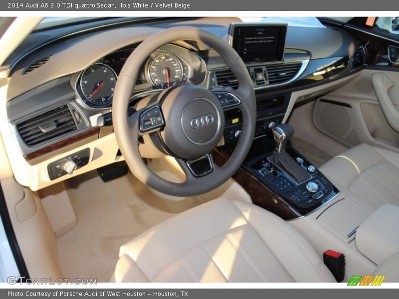 Ibis White / Velvet Beige 2014 Audi A6 3.0 TDI quattro Sedan