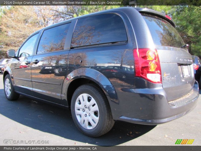 Maximum Steel Metallic / Black/Light Graystone 2014 Dodge Grand Caravan SE