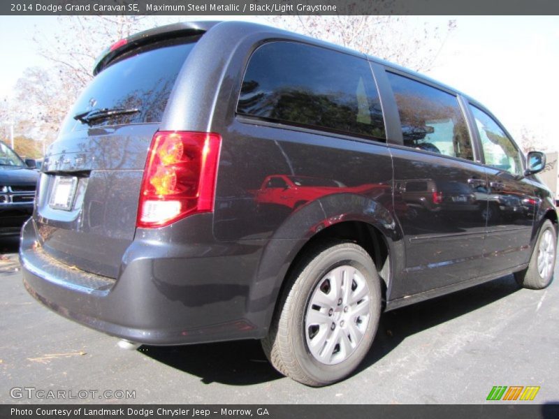 Maximum Steel Metallic / Black/Light Graystone 2014 Dodge Grand Caravan SE